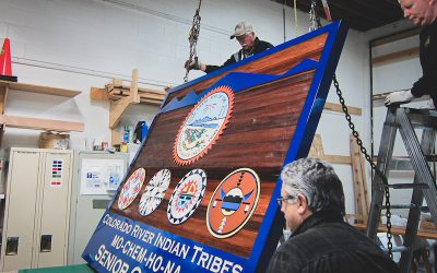 Getting One Honkin’ Big Custom Wooden Sign to Arizona